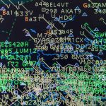 image of air traffic control data on a screen