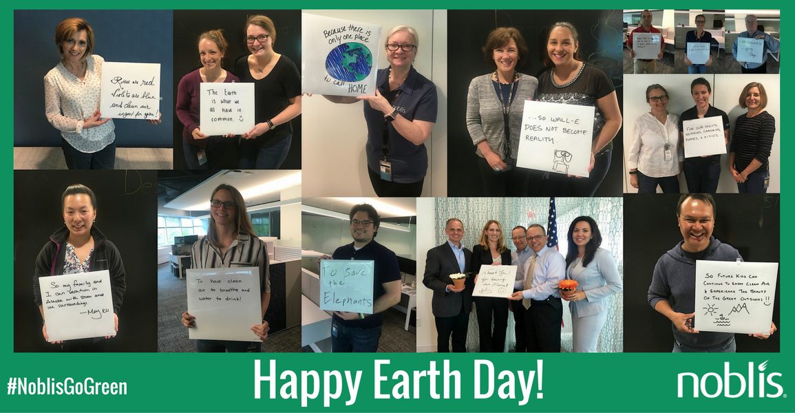 Noblis Employees participating in earth day activities
