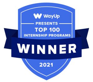 WayUp Top Intern Program Winner logo