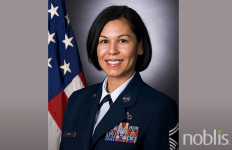 image of female military employee in uniform